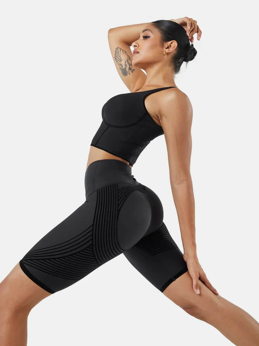 3D Short Leggings – High Waist Body Sculpting, Lifting (1+1 FREE)