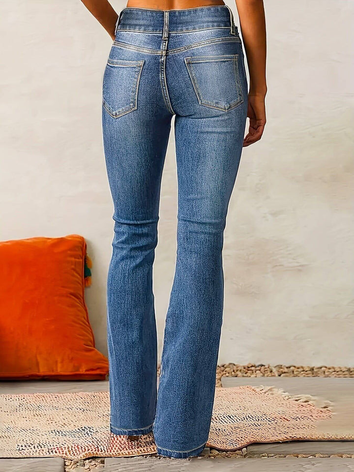 Alessia - Retro High Waist Flared Jeans