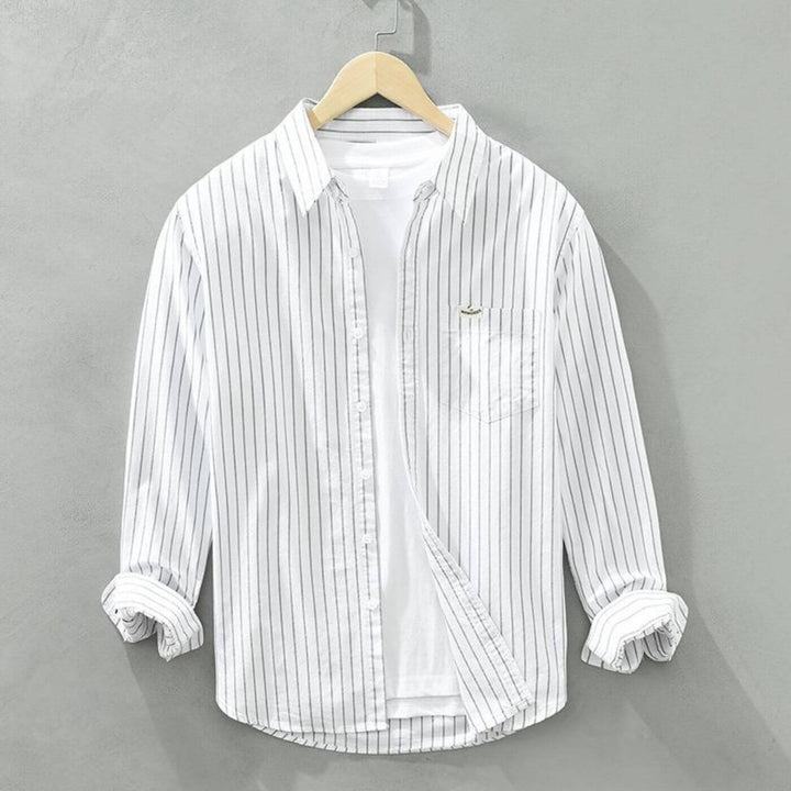 Alfonso – Premium Striped Long Sleeve Shirt