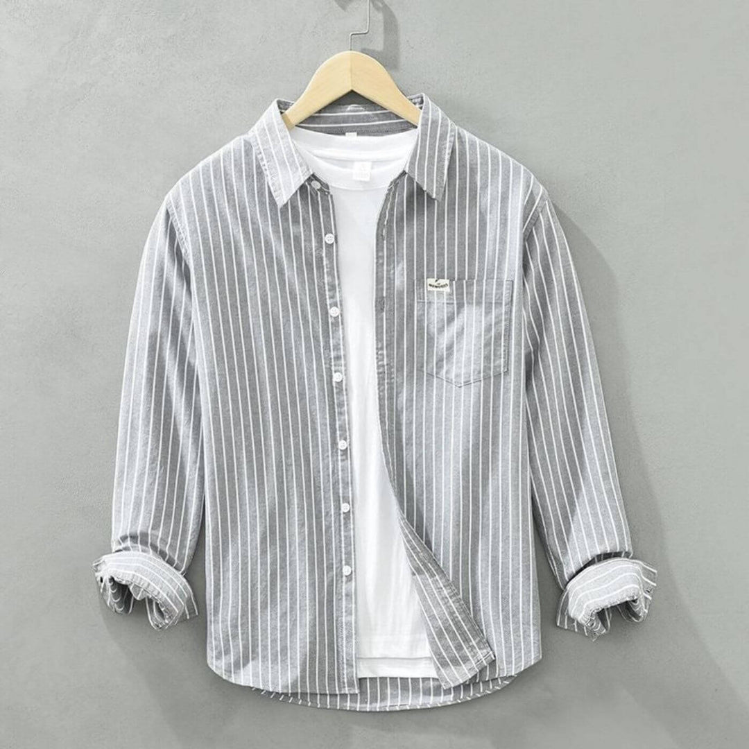 Alfonso – Premium Striped Long Sleeve Shirt