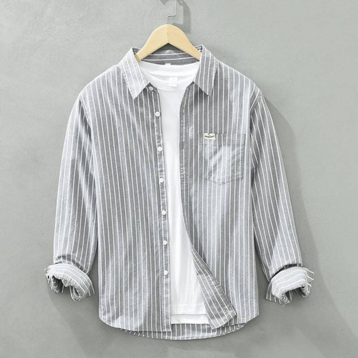 Alfonso – Premium Striped Long Sleeve Shirt