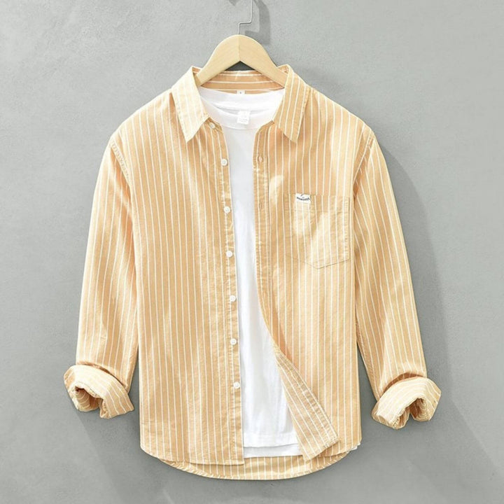 Alfonso – Premium Striped Long Sleeve Shirt