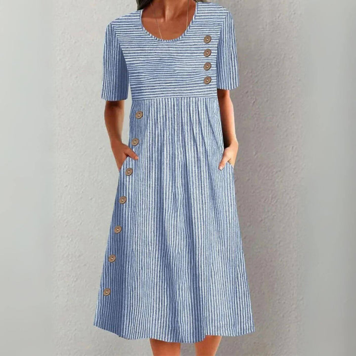 Alicia – Tummy Coverage Comfortable Midi Dress
