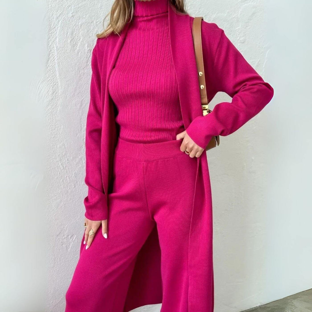Alison – Minimalist 3 Piece Knit Set