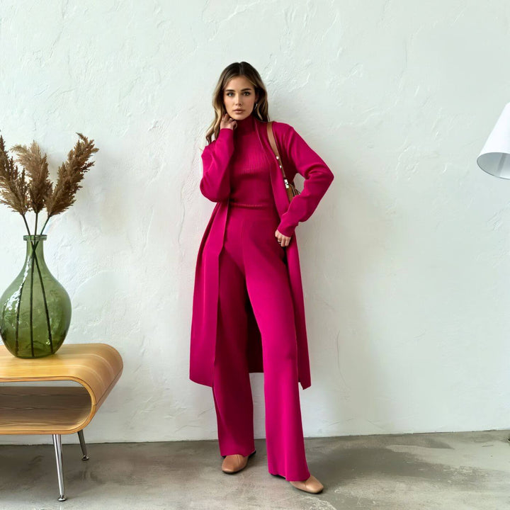 Alison – Minimalist 3 Piece Knit Set
