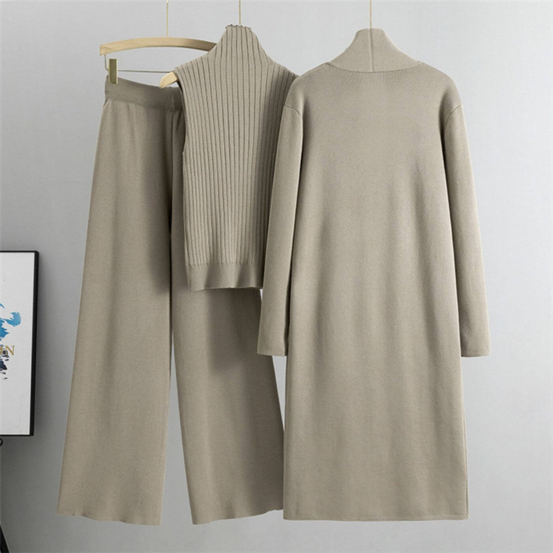 Alison – Minimalist 3 Piece Knit Set