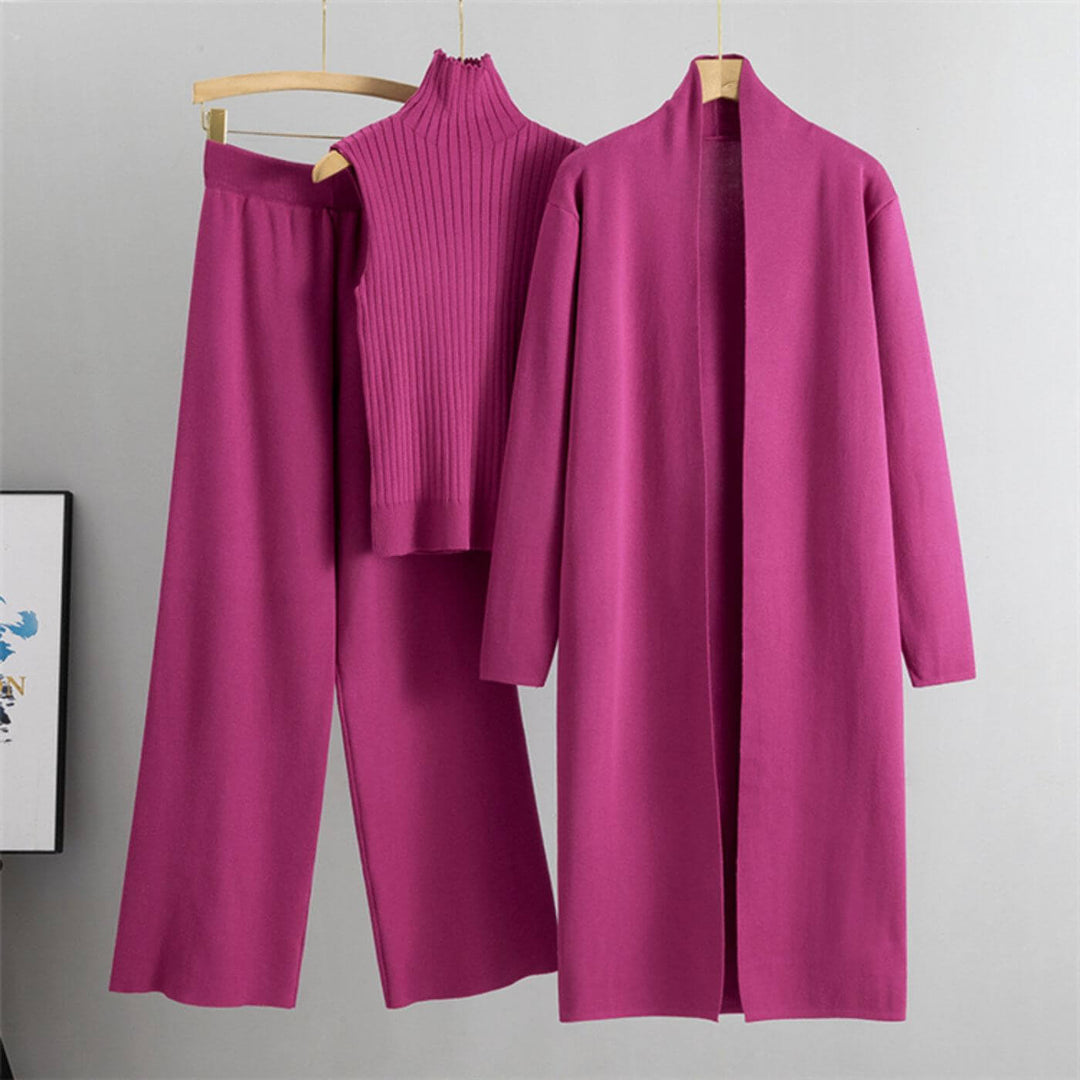 Alison – Minimalist 3 Piece Knit Set