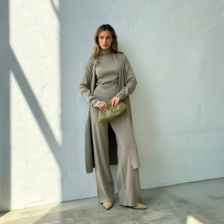 Alison – Minimalist 3 Piece Knit Set