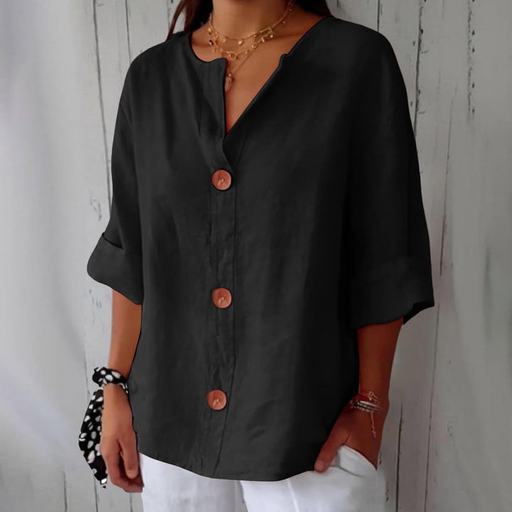Amaya - Casual Linen Blouse