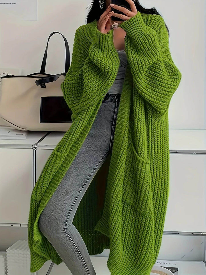 Amelia - Warm Knitted Long Cardigan