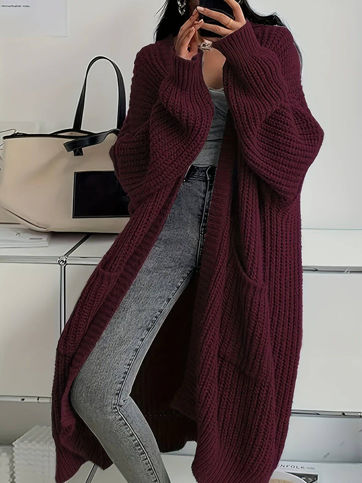 Amelia - Warm Knitted Long Cardigan