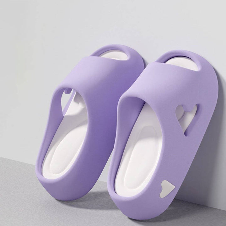 Amoura - Hollow Heart Design Cloud Flip Flops