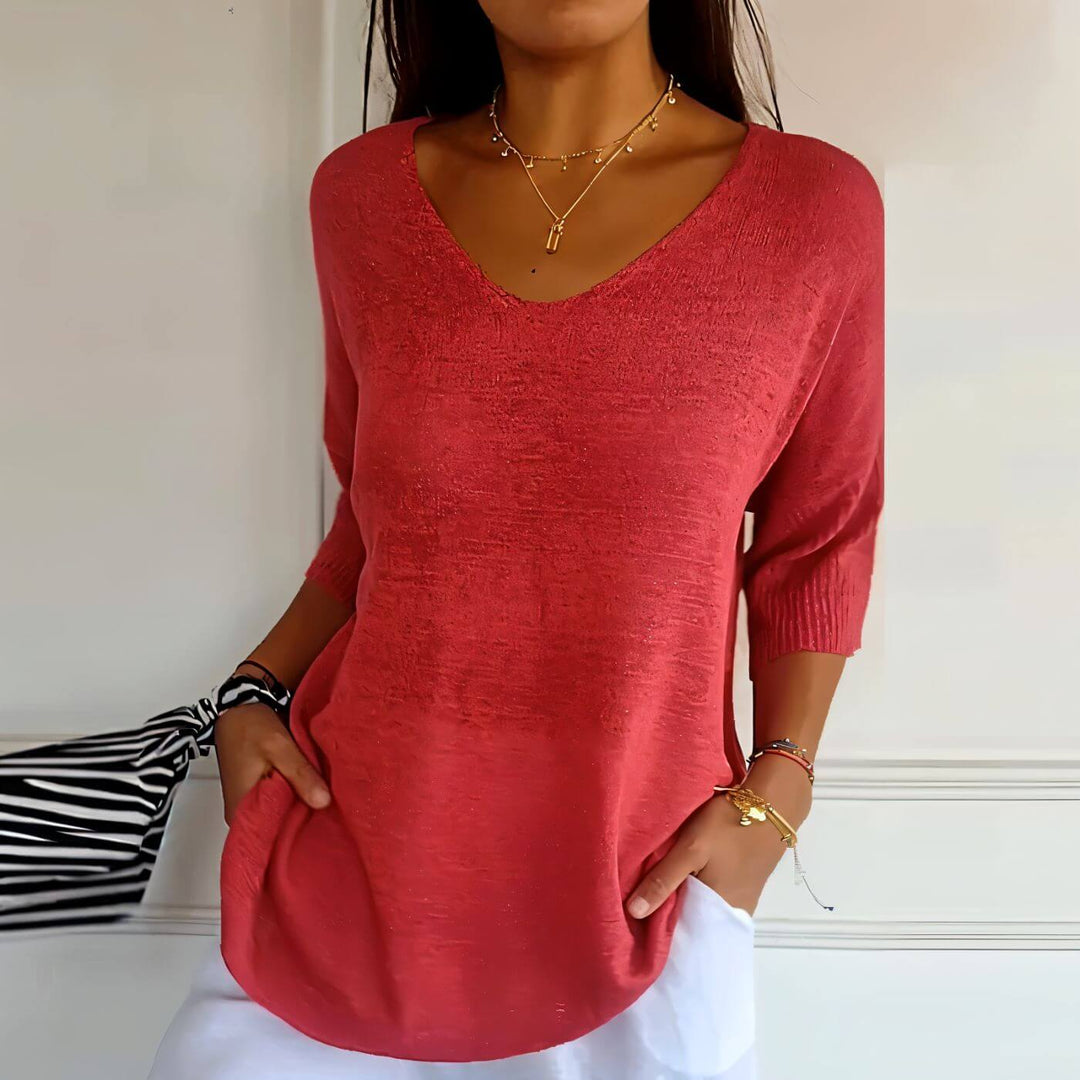 Andrea – Stylish Soft Knit Shirt