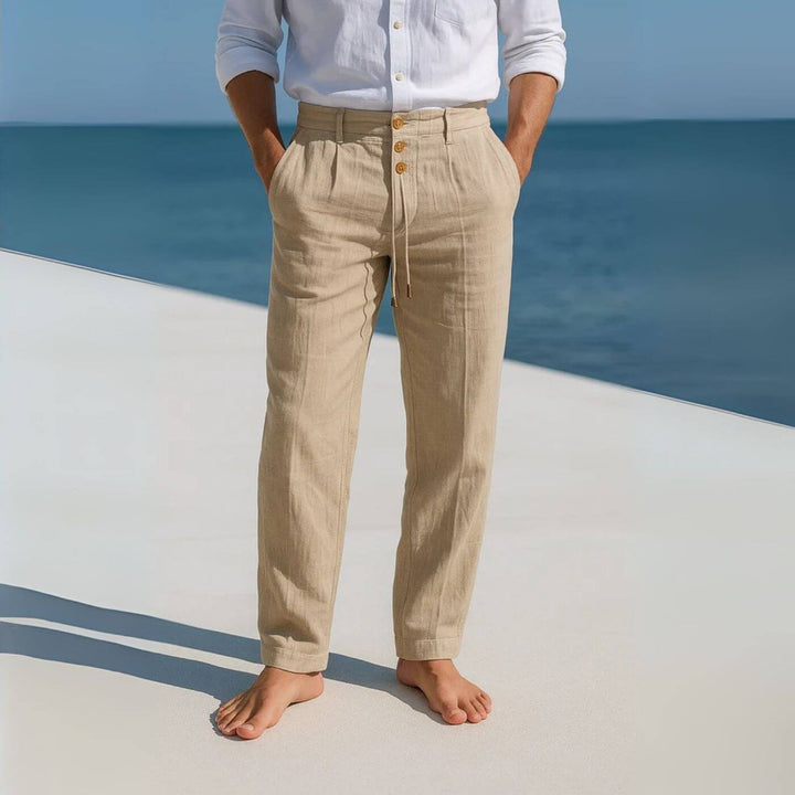 Anthony – Breathable Relaxed Fit Linen Trousers