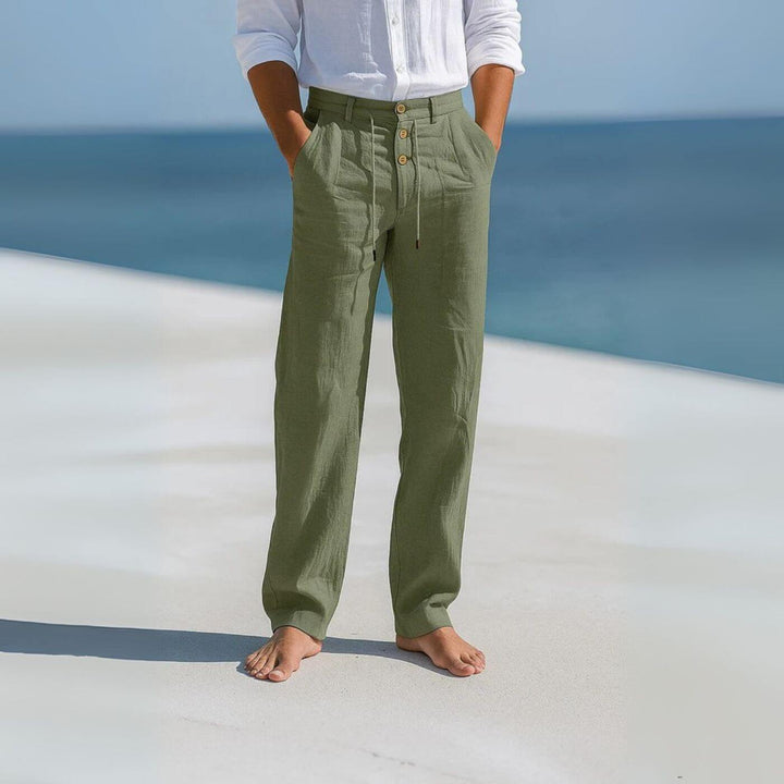 Anthony – Breathable Relaxed Fit Linen Trousers