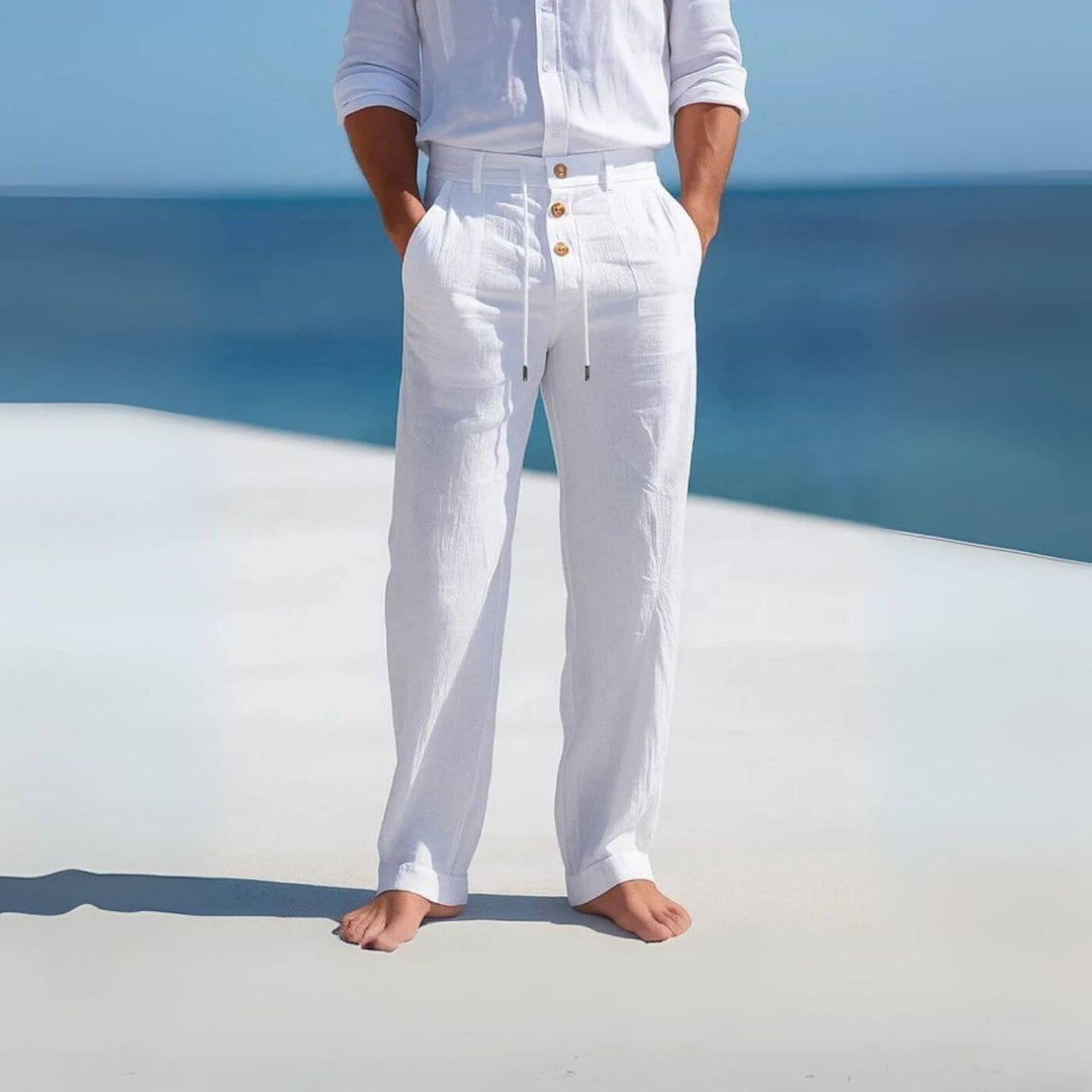 Anthony – Breathable Relaxed Fit Linen Trousers