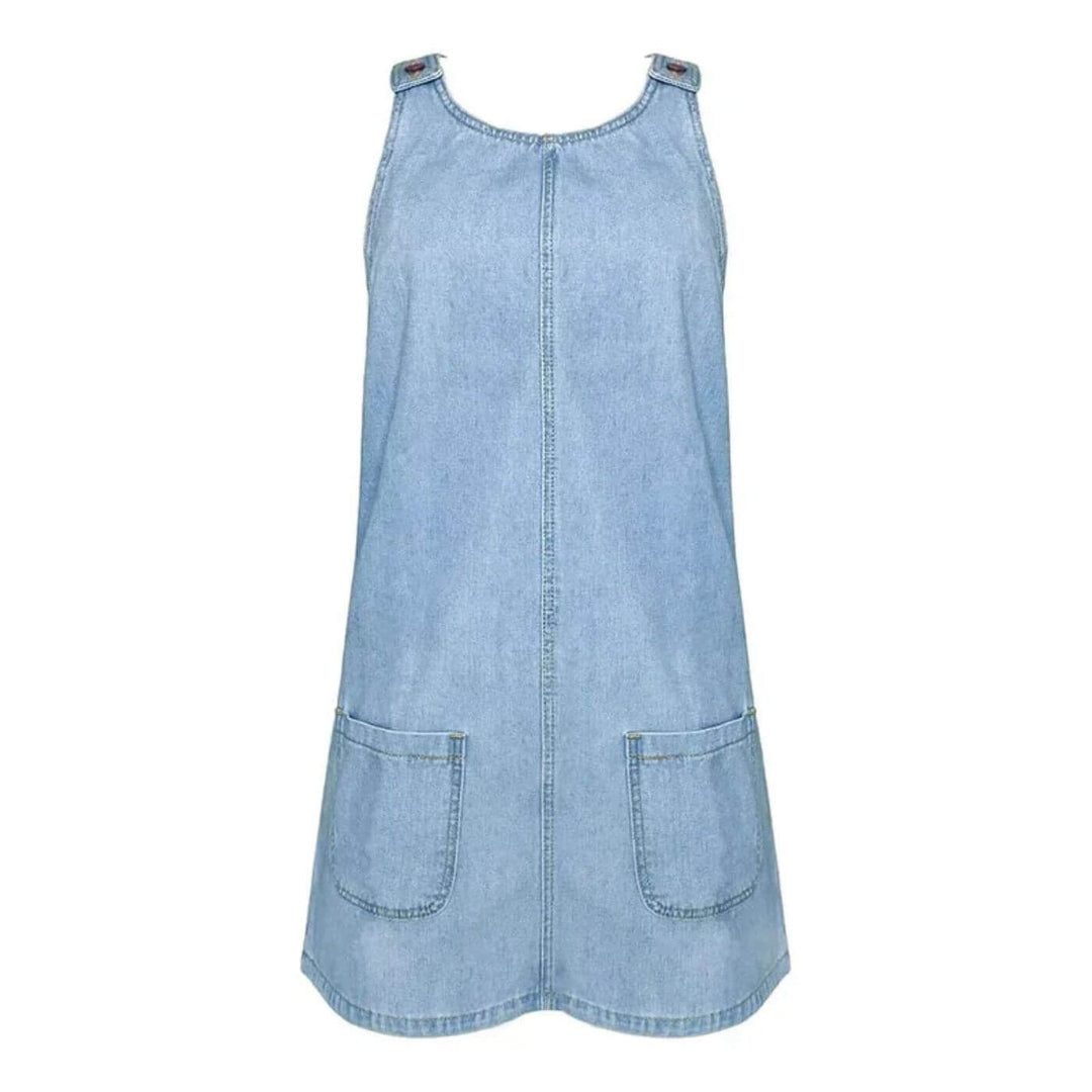 Arielle – Comfortable Sleeveless Denim Dress