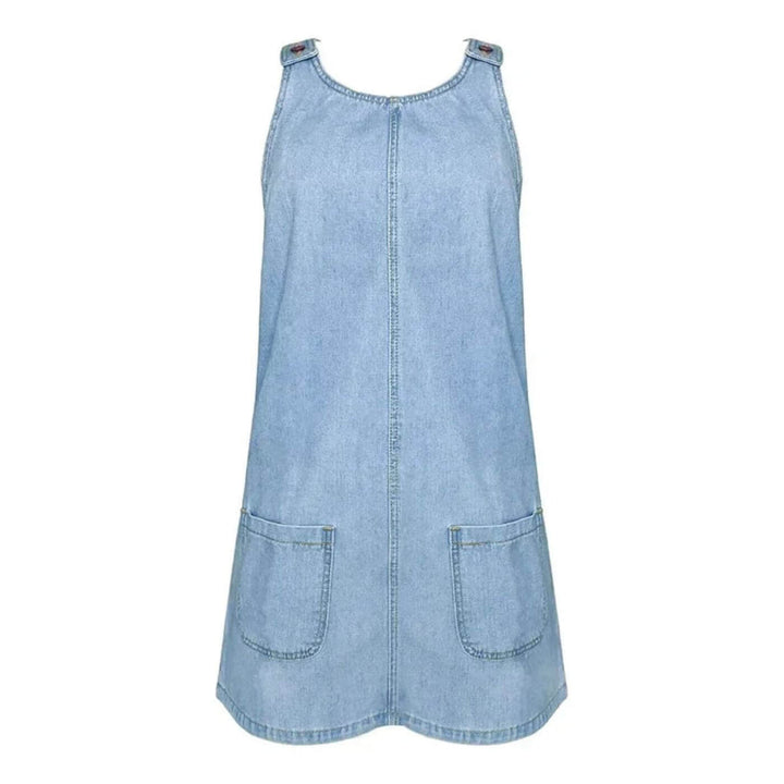 Arielle – Comfortable Sleeveless Denim Dress