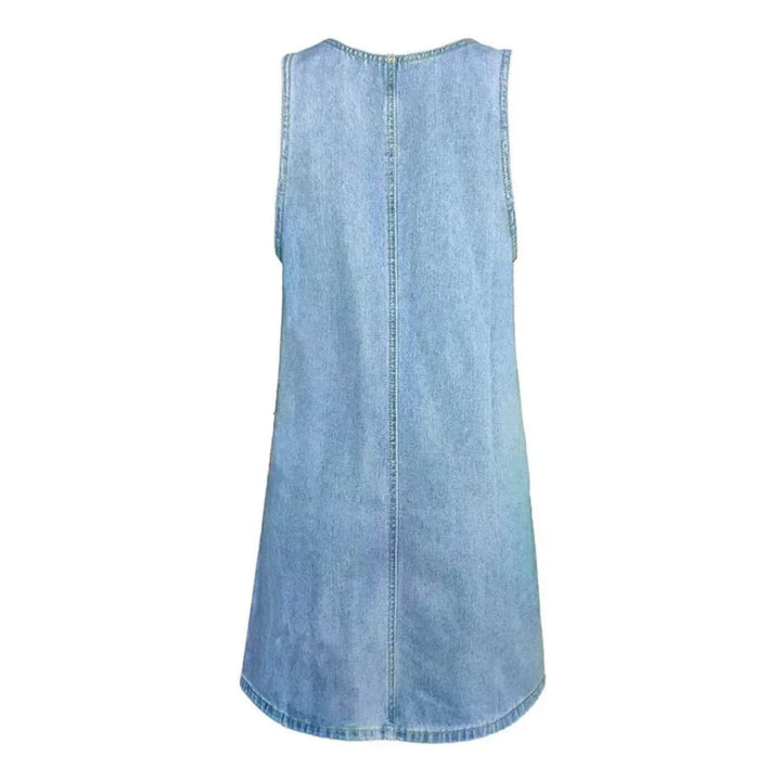 Arielle – Comfortable Sleeveless Denim Dress