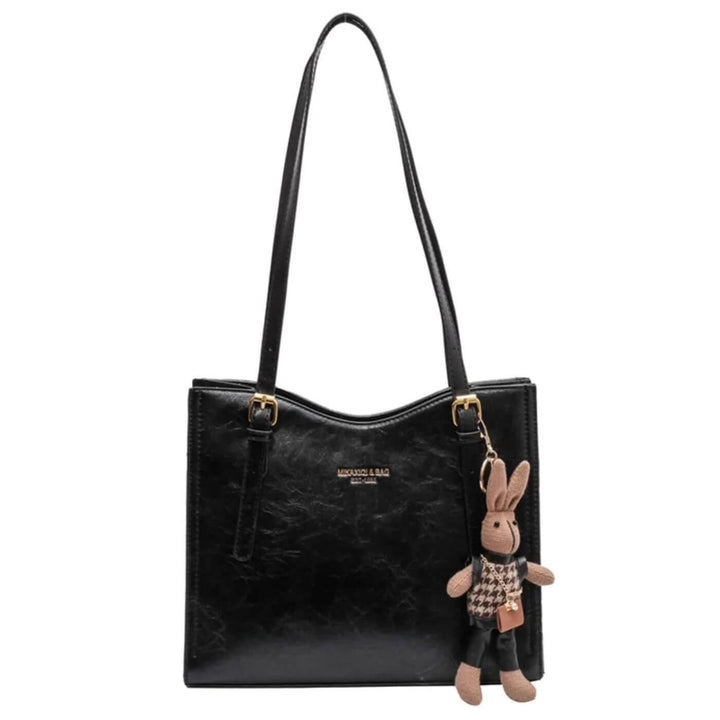 Avery – Bunny Charm Vintage Leather Shoulder Bag