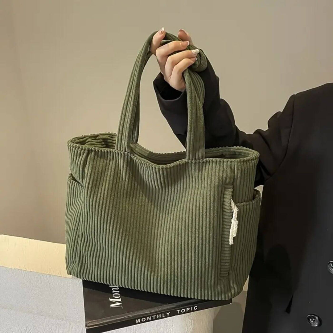 Ayla - Stylish Corduroy Tote Bag