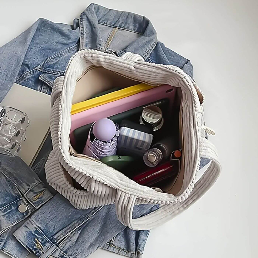 Ayla - Stylish Corduroy Tote Bag