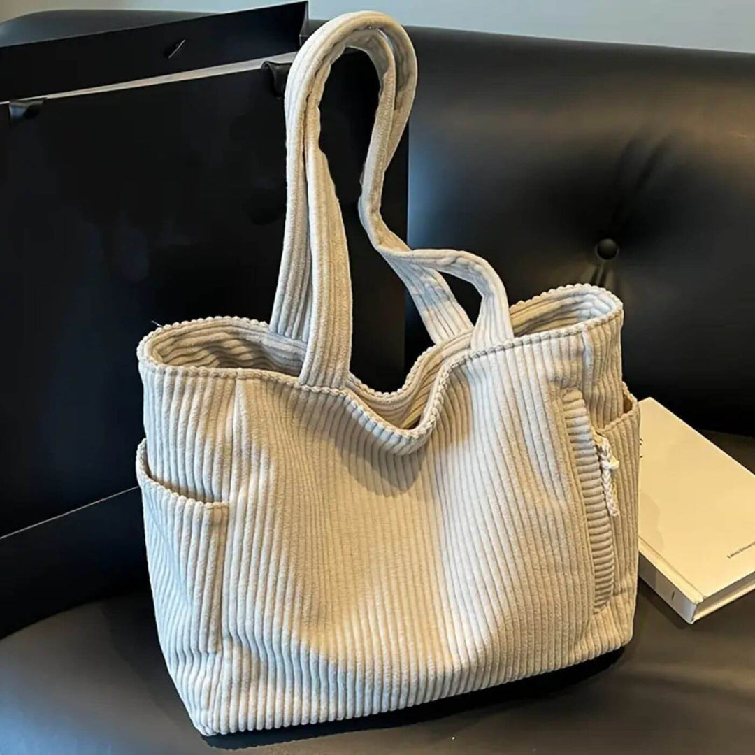 Ayla - Stylish Corduroy Tote Bag