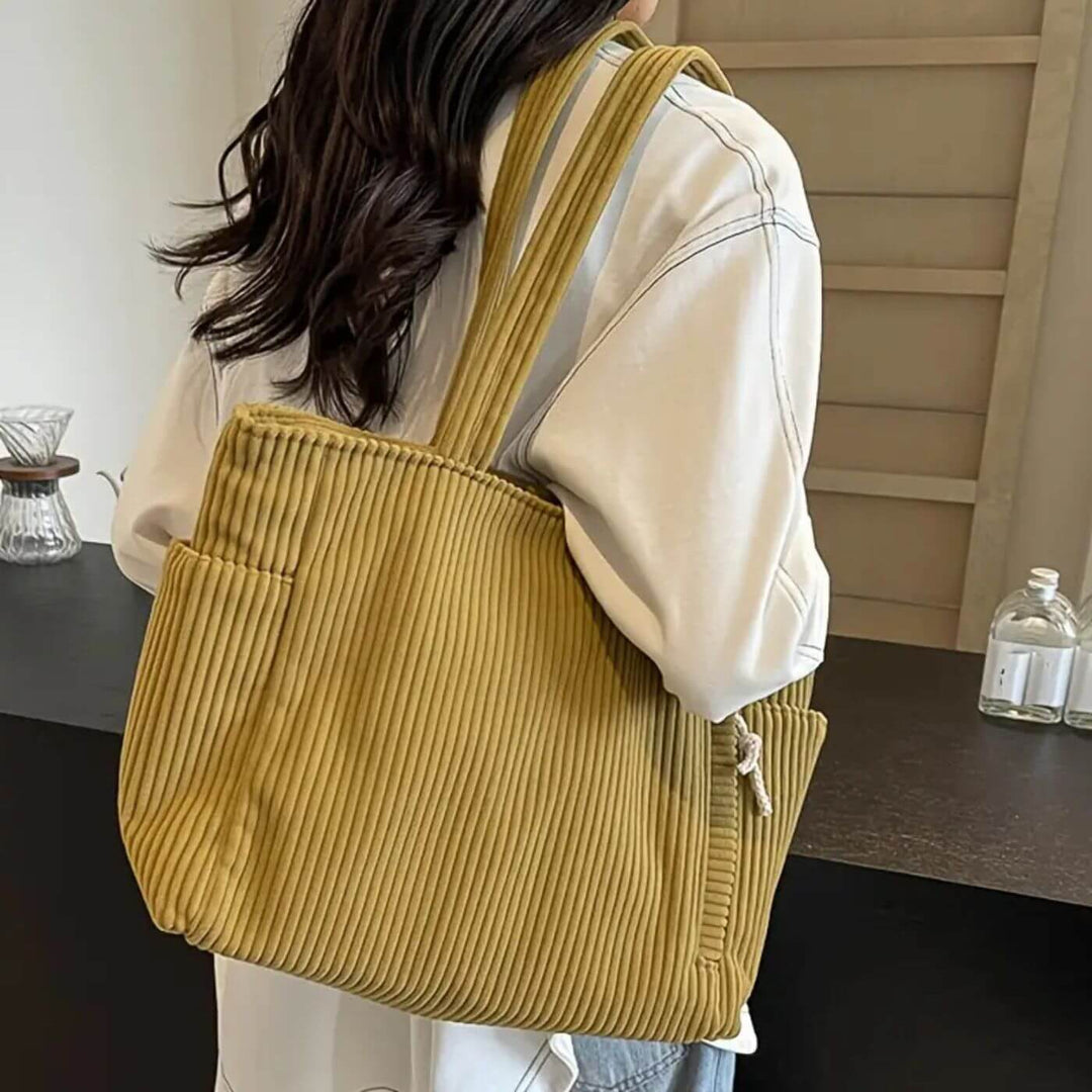 Ayla - Stylish Corduroy Tote Bag