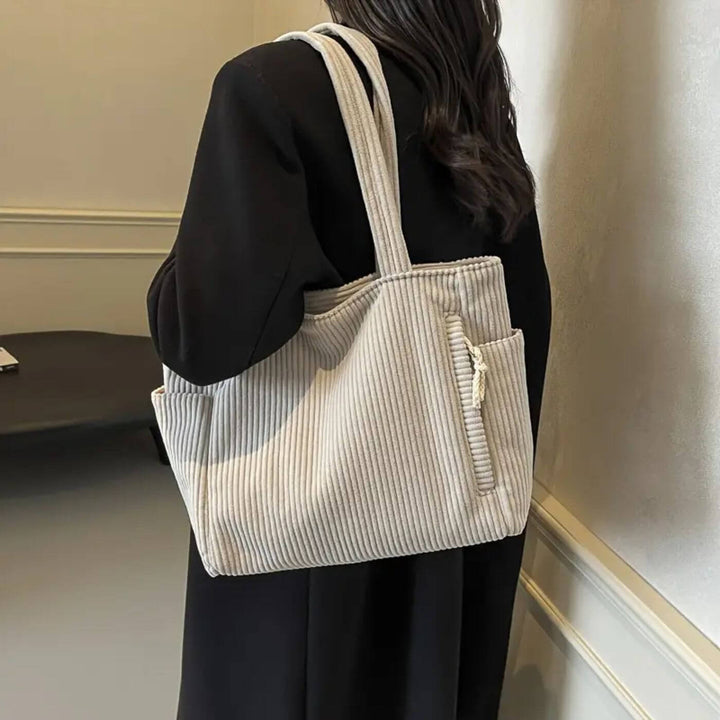 Ayla - Stylish Corduroy Tote Bag