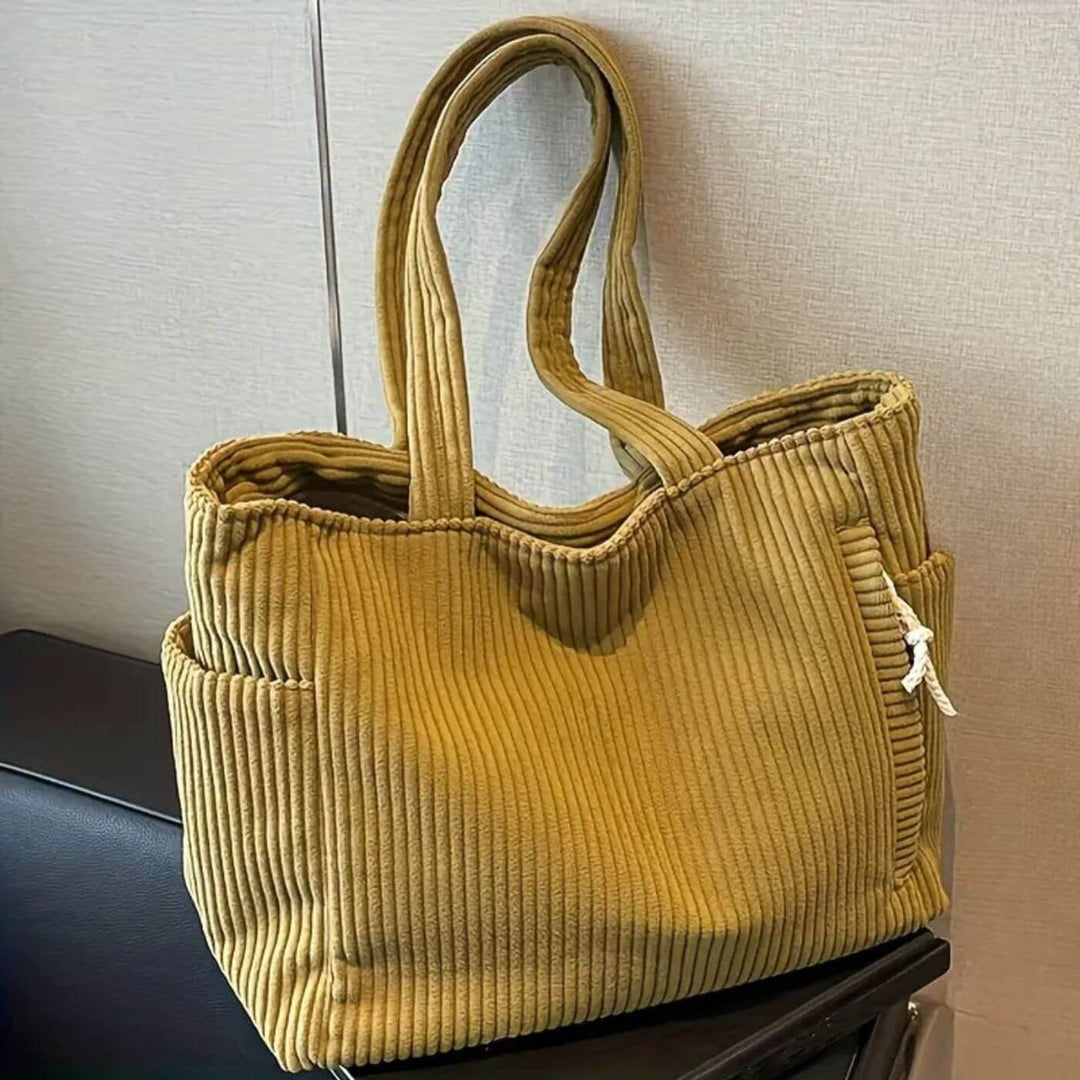 Ayla - Stylish Corduroy Tote Bag