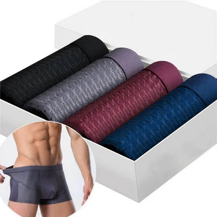 Bamboo Boxers – Anti-itch Premium Bamboo Fiber Boxers ( 5+5 FREE )