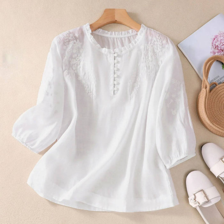 Bella – Light And Breezy Embroidered Blouse