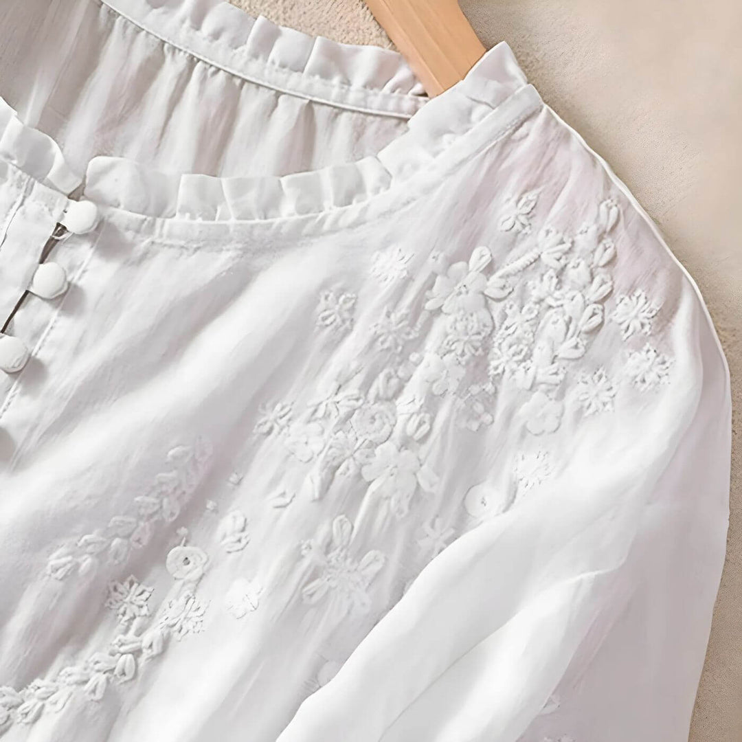 Bella – Light And Breezy Embroidered Blouse