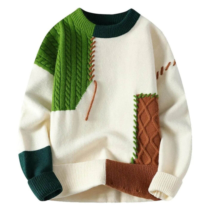 Benjamin - Stylish Patchwork Comfort Sweater