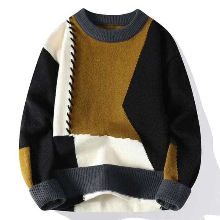 Benjamin - Stylish Patchwork Comfort Sweater