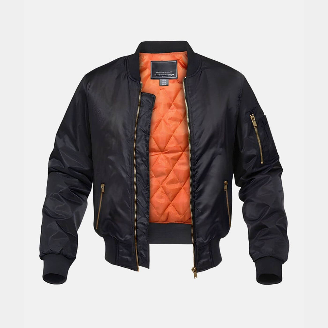 Bradley - Quilted Lining Bomber Jacket
