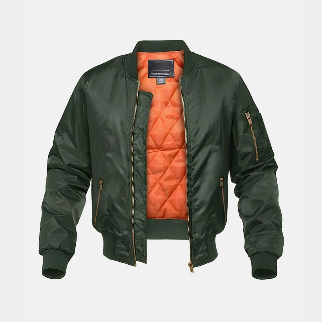 Bradley - Quilted Lining Bomber Jacket