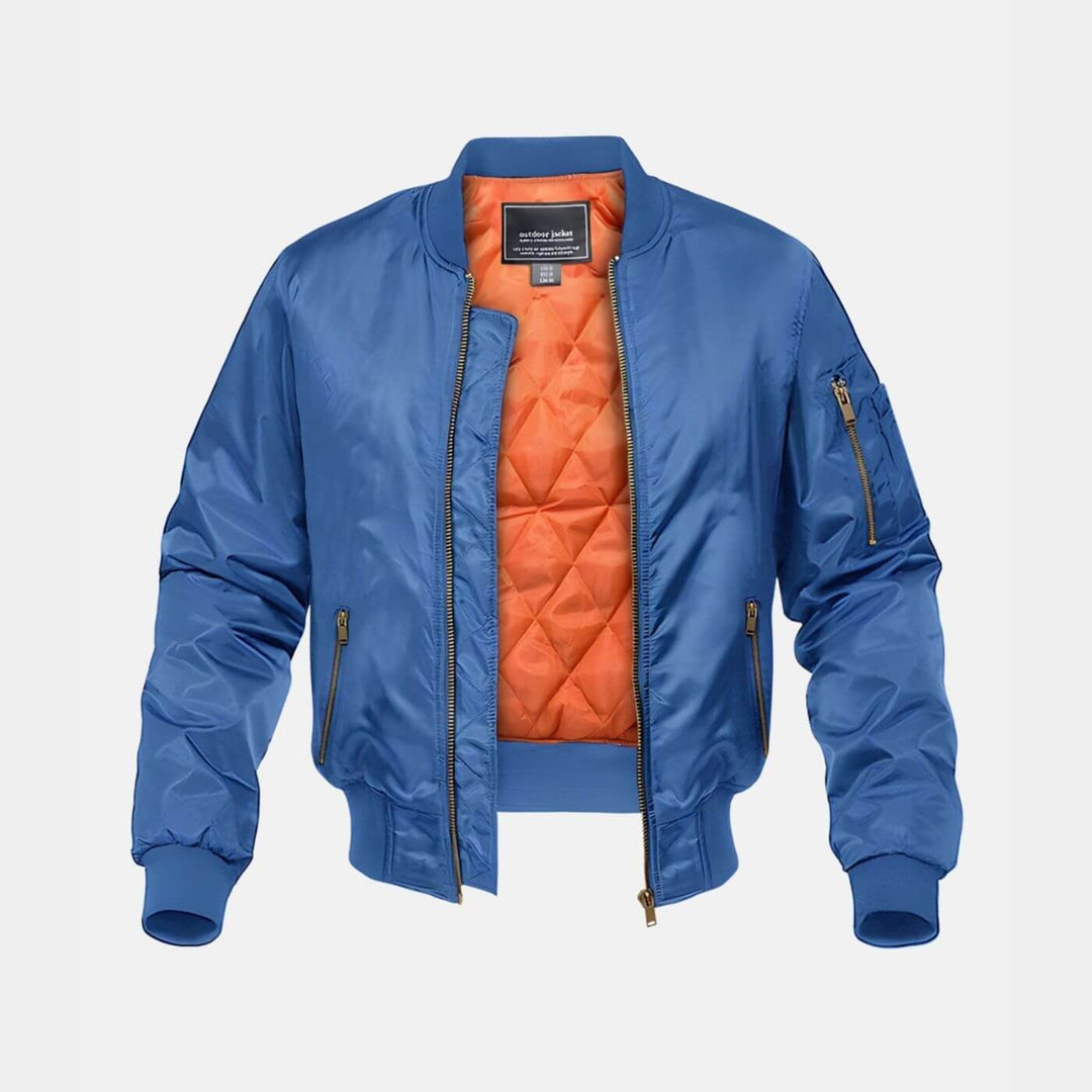 Bradley - Quilted Lining Bomber Jacket