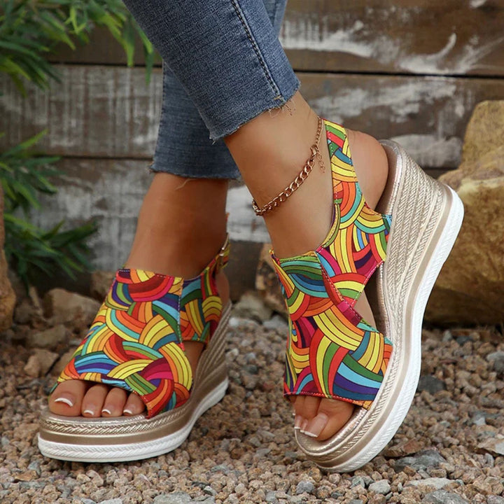 Brianna - Multicolor Orthopedic Wedge Sandals
