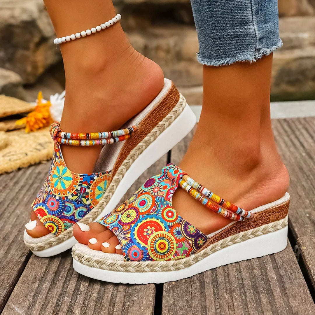 Brianna - Multicolor Orthopedic Wedge Sandals