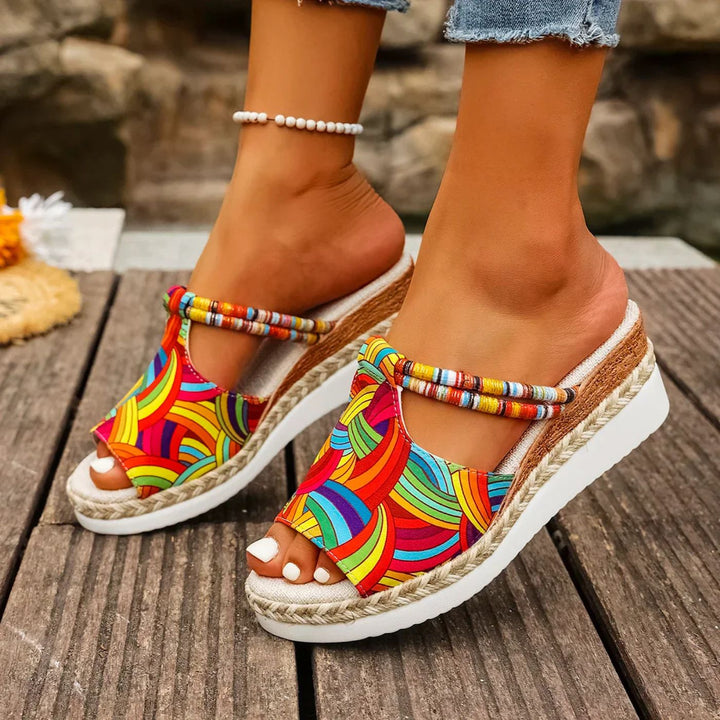 Brianna - Multicolor Orthopedic Wedge Sandals