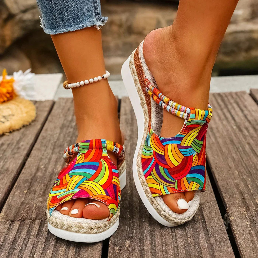Brianna - Multicolor Orthopedic Wedge Sandals
