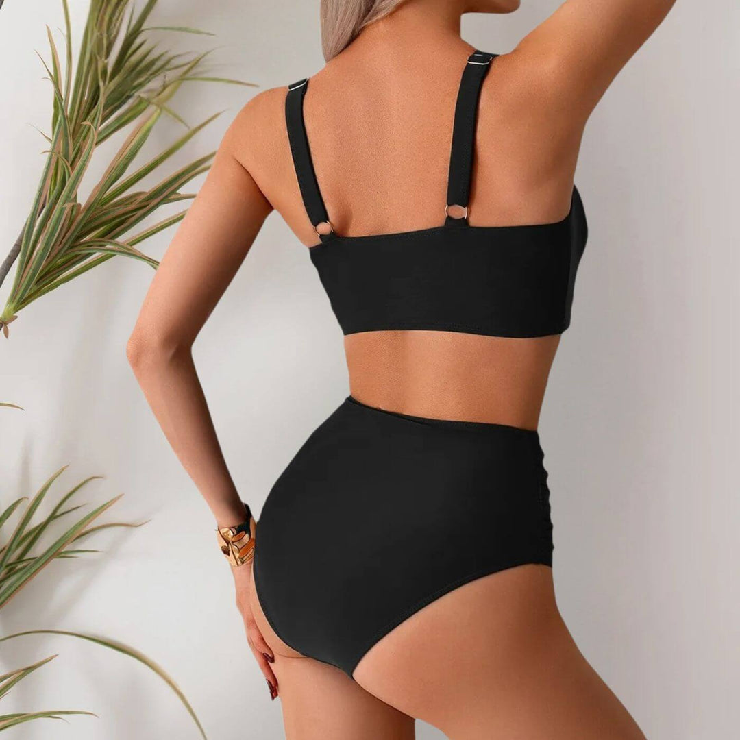 Bridget – High Waist 2 Piece Summer Bandeau Bikini