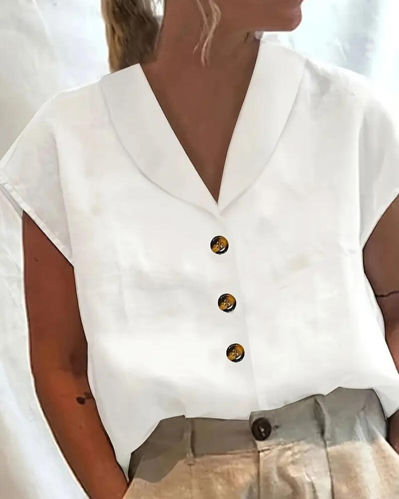 Brittany - Comfortable Collar Blouse