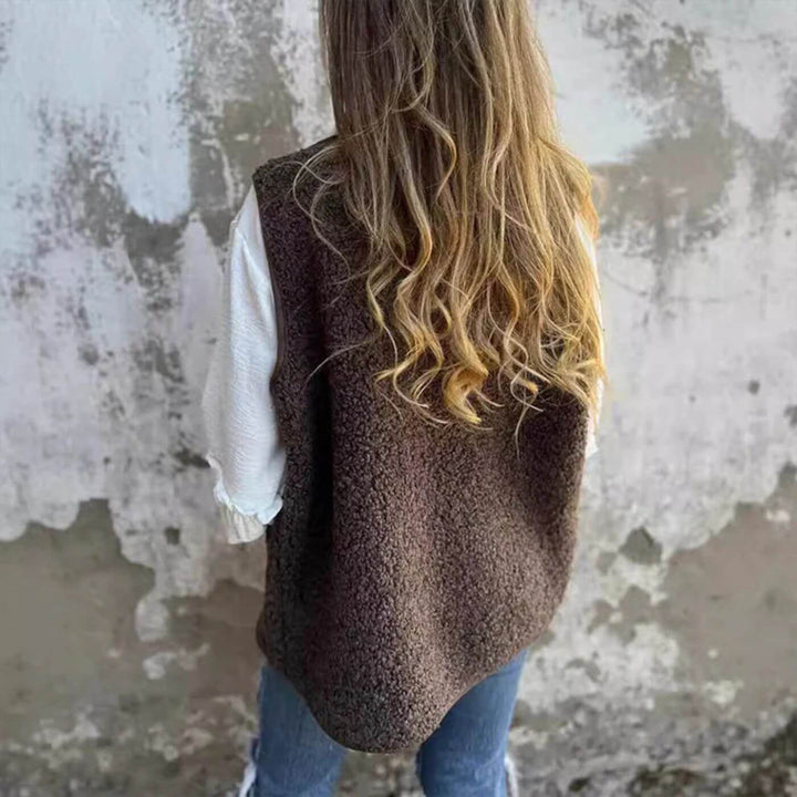 Camila - Winter Fleece Button Down Vest