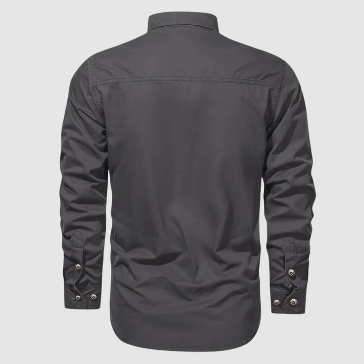 Carson - Casual Cargo Long Sleeve Shirt