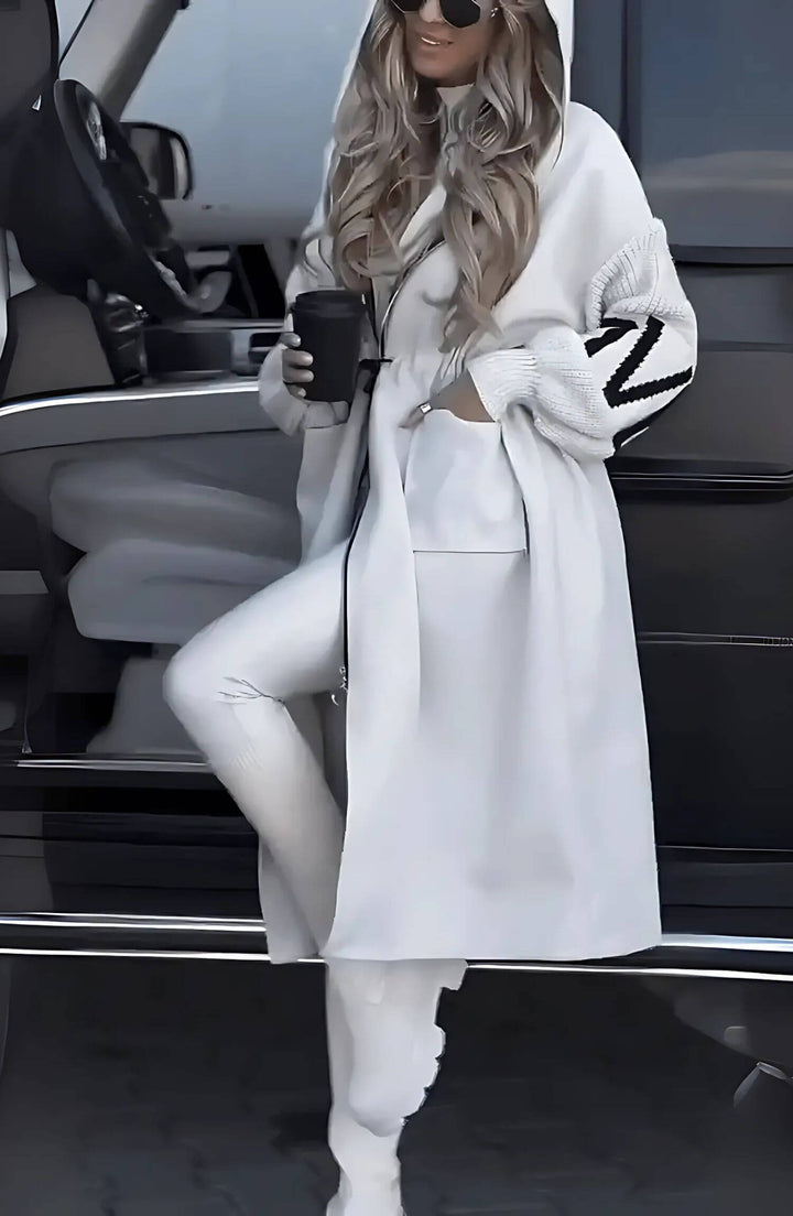 Celeste - Elegant Hooded Cardigan