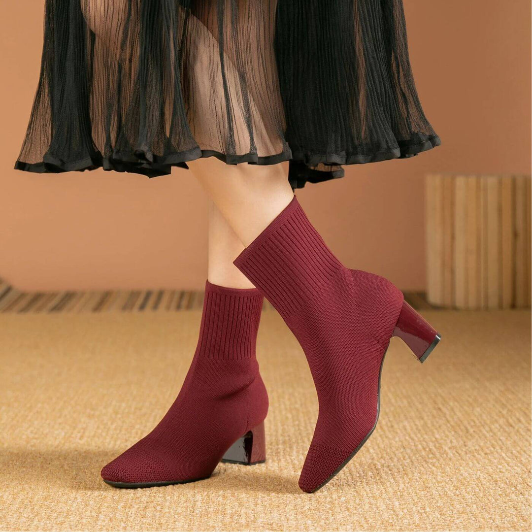 Chelsea - Elegant Knitted Ankle Boots