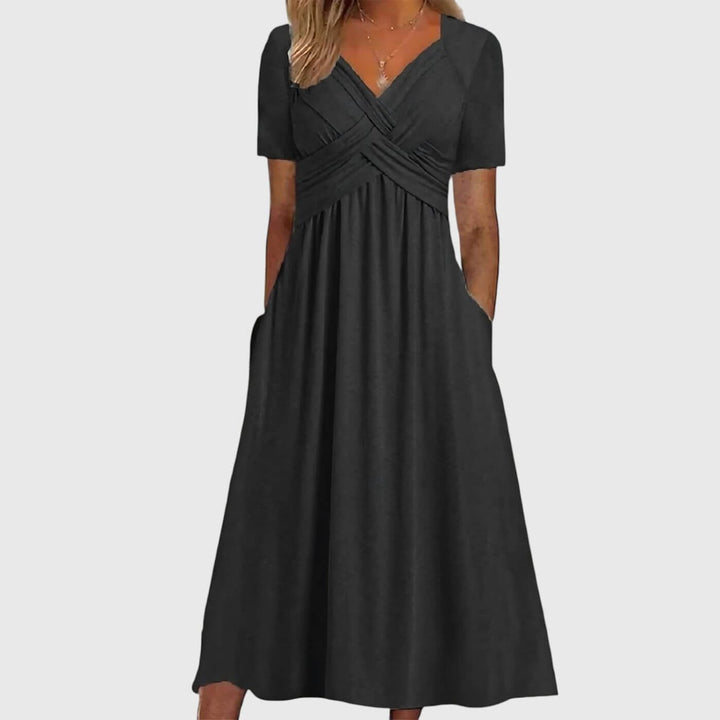 Christina – Tummy Coverage Elegant Midi Dress
