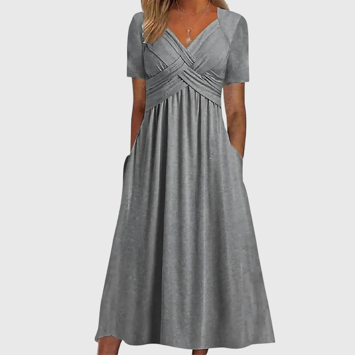 Christina – Tummy Coverage Elegant Midi Dress
